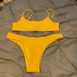 Yellow bikini